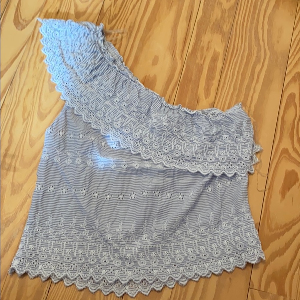 one side shoulder top